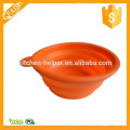 Diferentes cores reutilizáveis ​​Silicone Pet Foldable Bowl